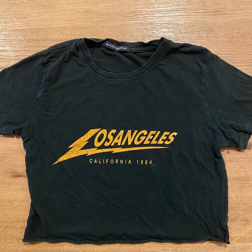 Rare Brandy Melville Los Angeles Crop Top T-shirt